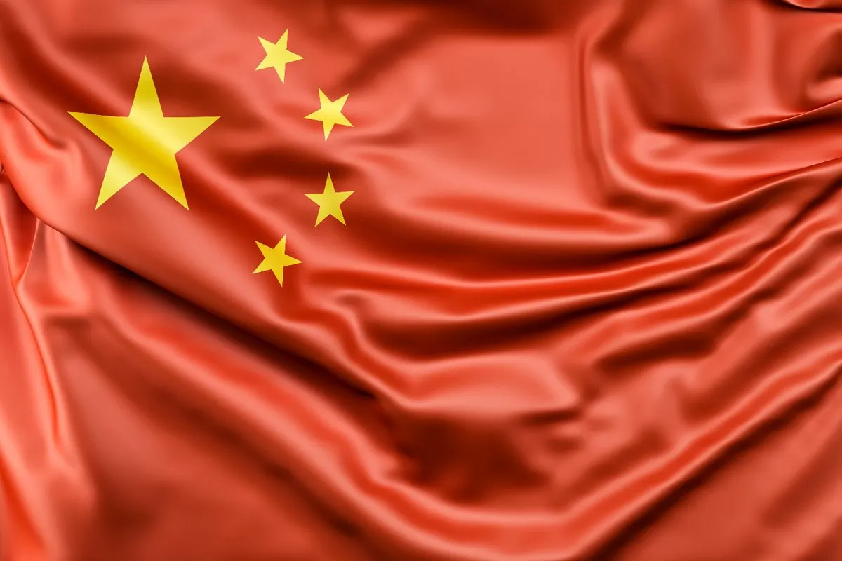 Ilustrasi bendera China, China, ekonomi China.