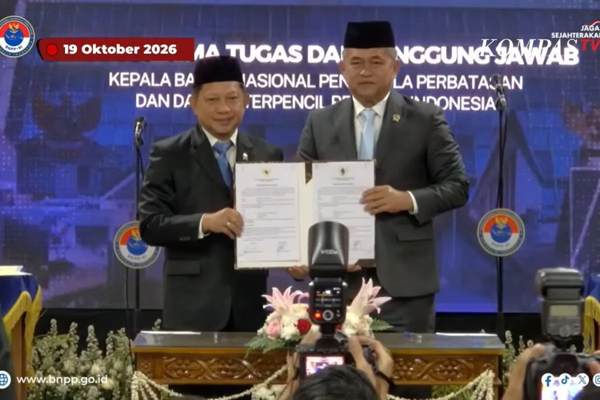 Wakil Panglima TNI Jenderal Maruli Simanjuntak resmi menerima tugas dan tanggung jawab sebagai Kepala Badan Nasional Pengelola Perbatasan dan Daerah Terpencil (BNPPDT), Senin (19/10/2026).