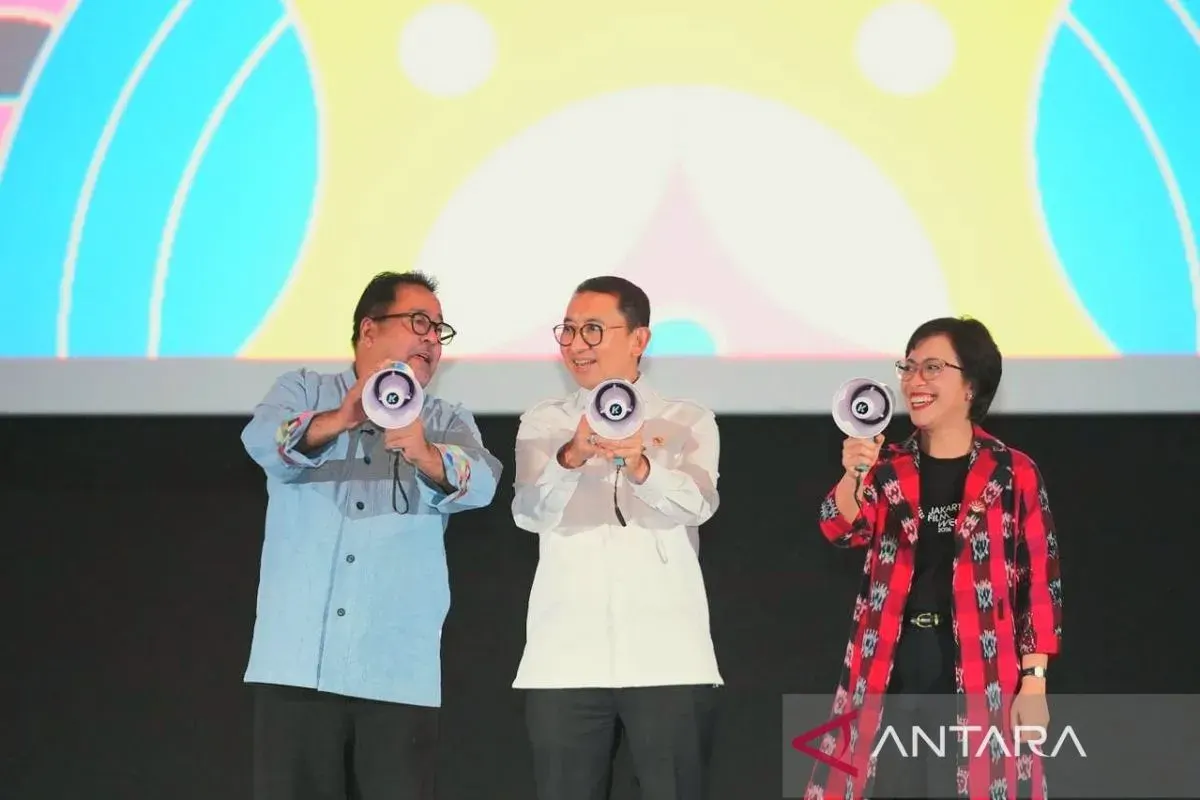 Menteri Kebudayaan Fadli Zon saat membuka gelaran Jakarta Film Week 2026.