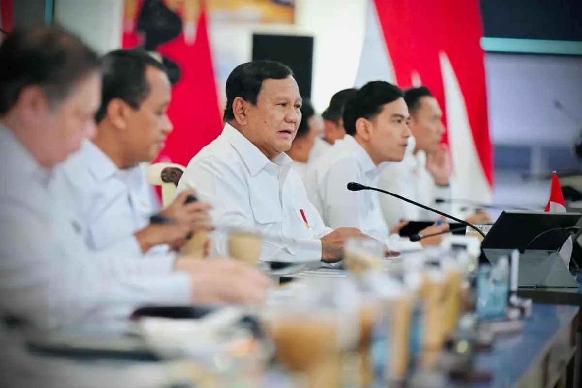 Presiden Prabowo Subianto dalam Sidang Kabinet Paripurna di Istana Kepresidenan, Jakarta, Rabu (21/10/2026).