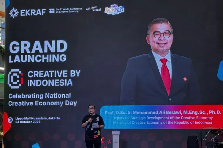 Kementerian Ekonomi Kreatif meluncurkan program Creative by Indonesia melalui kolaborasi antara Kementerian Ekonomi Kreatif (Kemenekraf) Republik Indonesia dan Lippo Malls Indonesia pada Styles AsikFest 2026 yang digelar di di Lippo Mall Nusantara, Jakarta, Sabtu (24/10/2026).