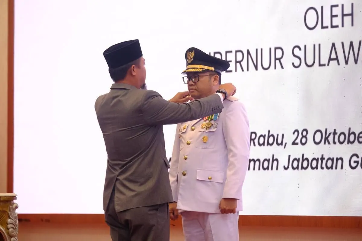 Darmawansyah Muin dilantik dilantik sebagai bupati Kabupaten Gowa, Sulawesi Selatan sisa jabatan 2026 - 2030 oleh Gubernur Sulawesi Selatan. Rabu, (28/10/2026).